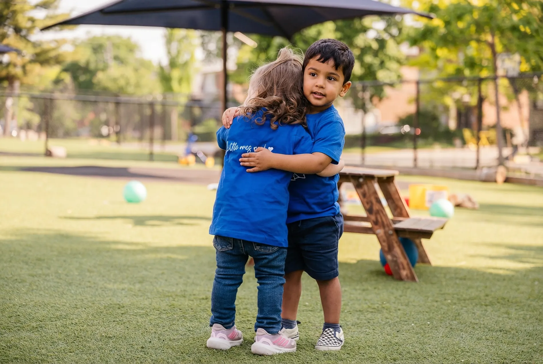 Children developing social-emotional skills at The Little Campus